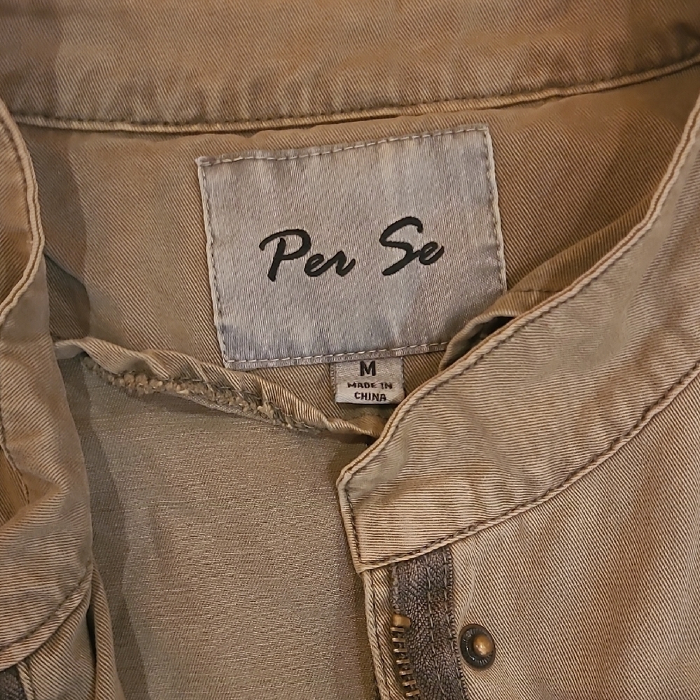 Per Se Women's Olive Utility Vest- Sz M - Picture 2 of 11